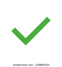 Green check mark icon, approved symbol