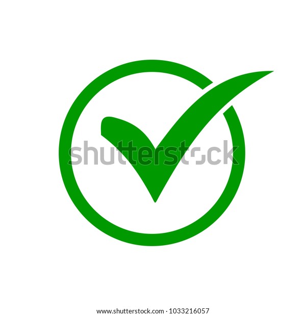 Green Check Mark Icon Circle Check 스톡 벡터 로열티 프리 Shutterstock