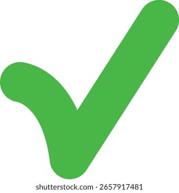 Grünes Häkchen. Korrektes Wahlsymbol für die Stimme. genehmigtes Zeichen. Social Media verifiziertes Badge-Zeichen. Symbole für den Erfolg.
