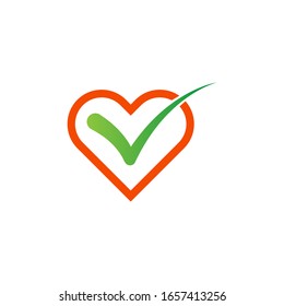 Green check mark icon design isolated on white background.