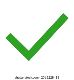 Das Symbol für grünes Häkchen. Design kann für Web- und mobile Anwendungen verwendet werden. Vektorgrafik
