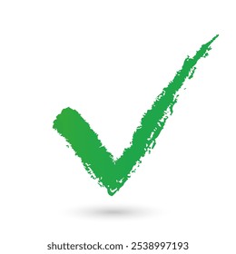 Green check mark icon isolated on white background. Sign. Symbol.Vector design.EPS 10.