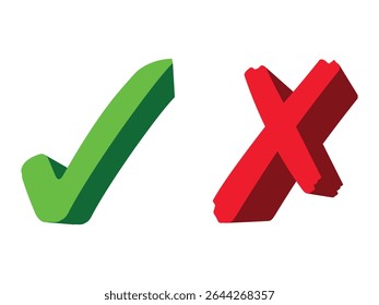 Green check mark icon set, circle, and square. Tick symbol in green color. Hand-drawn checkmark illustration. transparent Green check mark, green circle white tick symbols. 
