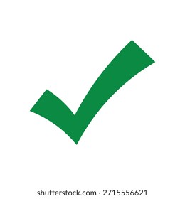 Símbolo verde del icono de la marca de verificación, Plantilla del Vector de la garrapata en color rojo, símbolo aprobado en estilo dibujado a mano, símbolo aislado de la opción correcta del voto