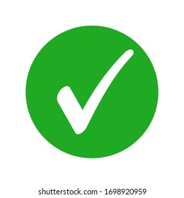 Green Check Mark Icon Tick Symbol Stock Vector (Royalty Free ...