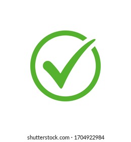 Green check mark icon vector design