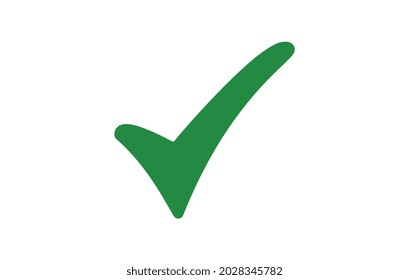 Green check mark icon vector design