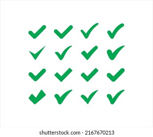 Green check mark icon vector design