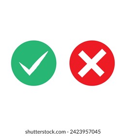 Green check mark icon. Vector checkmark button. Tick symbol