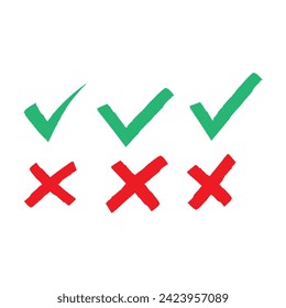  Icono de marca de verificación verde. Botón de marca de verificación del vector. Símbolo de marca