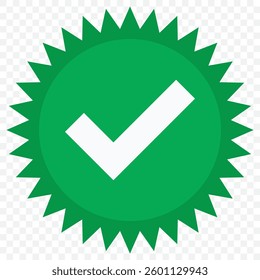 Green check mark icon. Check mark vector icon. Checkmark Illustration. Vector symbols set ,green checkmark isolated on white background. Correct vote choose isolated symbol. EPS 10.