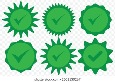Green check mark icon. Check mark vector icon. Checkmark Illustration. Vector symbols set ,green tick mark isolated on white background. green tick. EPS 10.