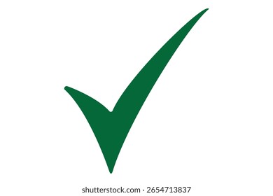 Marca de verificação verde, símbolos de escala isolados, sinais de lista de verificação e um distintivo de homologação.
