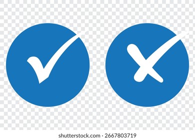 Marca de verificação verde, símbolos de escala isolados, sinais de lista de verificação e um distintivo de homologação. Design de marca de verificação plano e moderno, ilustração vetorial.