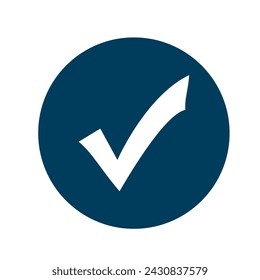  marca de verificación verde en círculo