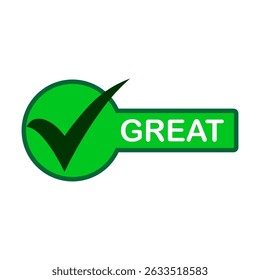 marca de seleção verde no plano de fundo branco