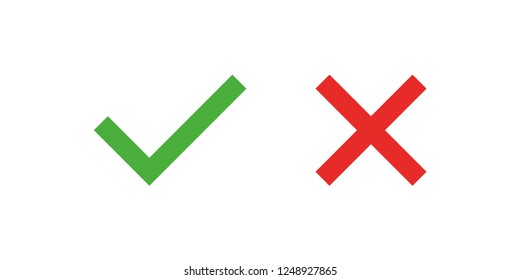 Marca verde y cruz roja
