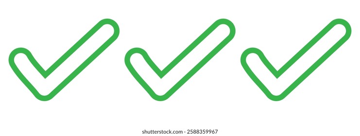 Green check mark and red cross icon.Set of simple icons in flat style: Yes-No, Approved-Disapproved, Accepted-Rejected, Right-Wrong, Correct-False, Green-Red, Ok-Not Ok. Vector illustration