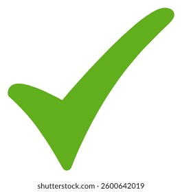 Green check mark and red cross icon set, circle and square. Tick symbol in green color. Hand drawn checkmark illustration. Vector illustration. HD EPS 10