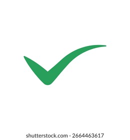 grünes Häkchen Vektor Logo Template Design	
