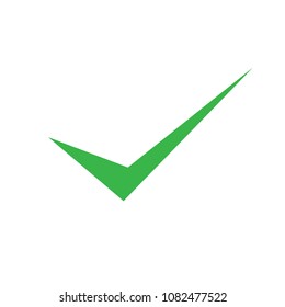Green check tick vector sign