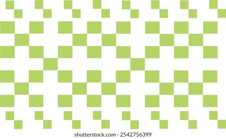 Verde Checkerboard Vetor de Fundo Abstrato Padrão sem emenda padrão de grade popular Impressão Japonês