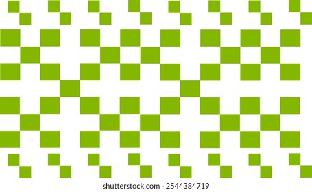 Verde Checkerboard Vetor de Fundo Abstrato Padrão sem emenda padrão de grade popular Impressão Japonês