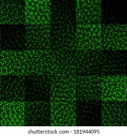 Green checkered seamless background.Spotted abstract background halftone effect. 