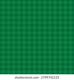 Green Checkered Seamless Pattern Background Abstract Plaid Texture Design.
