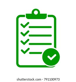 green checklist icon
