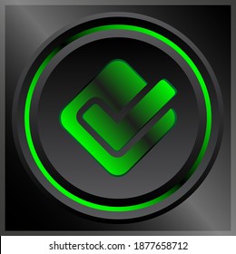 green checklist logo or icon for your item