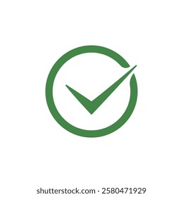 green checkmark icon vector design template