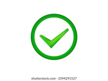 A green checkmark inside a circle showing confirmation or approval for tasks or lists.