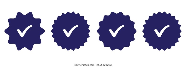Grünes Häkchen, grünes Häkchen, Häkchen-Symbol-Schaltflächen. Häkchen mit Häkchensymbol. Grünes Markierungszeichen für App, ui, Website. Vektorgrafik auf weißem Hintergrund.
