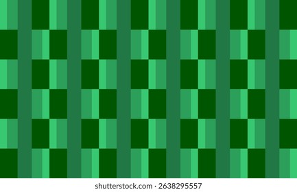 green chessboard and strip pattern as seamless repeat style, replete image design for fabric printing