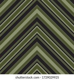 Green Chevron diagonal striped seamless pattern background suitable for fashion textiles, graphics