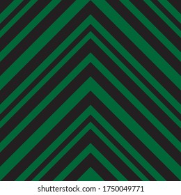 Green Chevron diagonal striped seamless pattern background suitable for fashion textiles, graphics