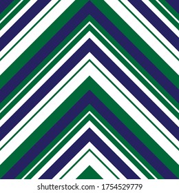 Green Chevron diagonal striped seamless pattern background suitable for fashion textiles, graphics