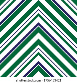 Green Chevron diagonal striped seamless pattern background suitable for fashion textiles, graphics