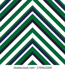 Green Chevron diagonal gestreifter, nahtloser Musterhintergrund, geeignet für Modetextilien, Grafiken