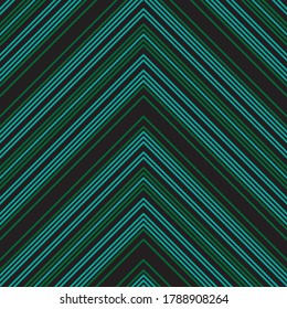 Green Chevron diagonal striped seamless pattern background suitable for fashion textiles, graphics