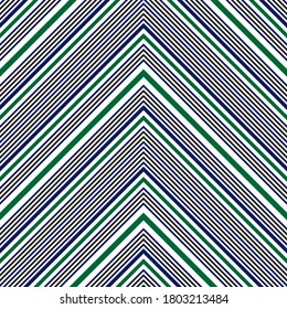 Green Chevron diagonal striped seamless pattern background suitable for fashion textiles, graphics