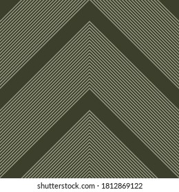 Green Chevron diagonal striped seamless pattern background suitable for fashion textiles, graphics