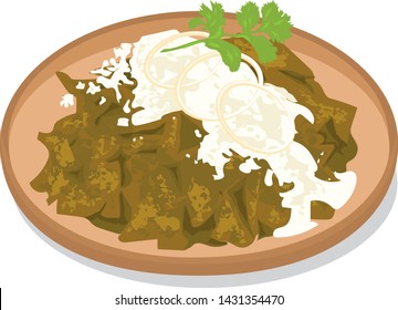 Green chilaquiles with cheese and onion