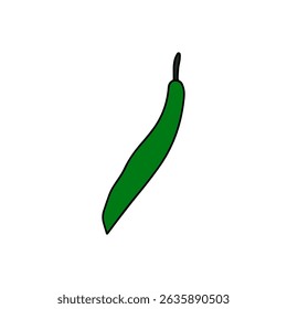 green chili, carrot,pineapples cartoon element design