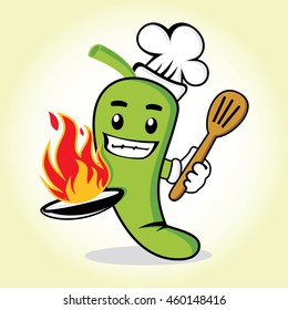 Green Chili Cute Chef