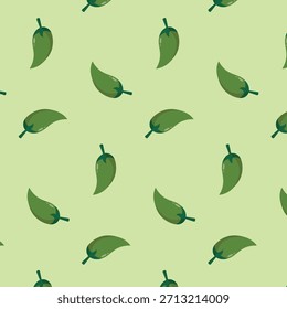 Green Chili Seamless Pattern – Hot Pepper Vegetable Background