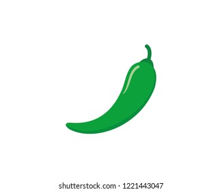Green chili vector icon