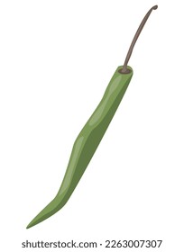 icono verde de pimienta y verduras