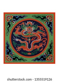 green chinese dragon
